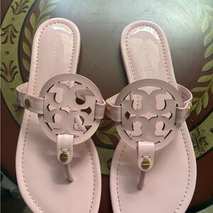 Tory Burch Miller 6.5 pastel pink patent